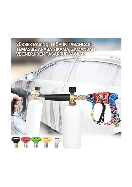 Karcher K Serisi Ile Uyumlu 5 Nozzle Set Basınçlı Araç Yıkama Tabancası Seti Basınçlı Yıkama Makinesi Bear fırsatları
