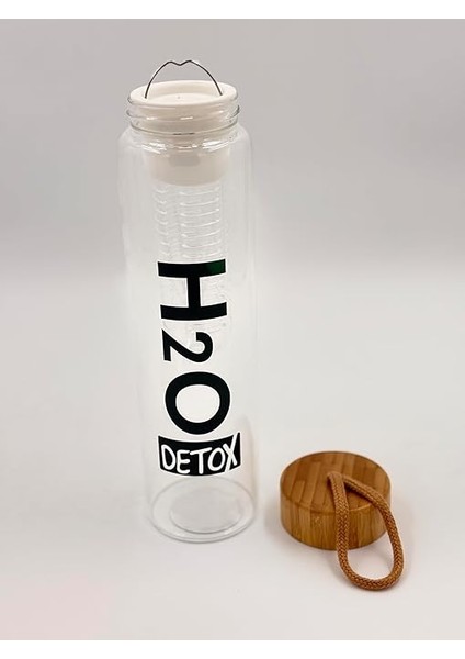 Home Detox Bambu Kapaklı Cam Matara 1000 ml –,ısıya Dayanıklı, Borosilikat Cam, Doğal, Çevre Dostu, Sağlıklı Su Şişesi,buzdolabı Suluk Suluğu (Detox) fırsatları