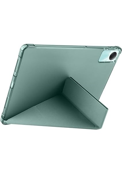 Redmi Pad Se 11INÇ ile Uyumlu Kılıf Kalem Bölmeli Trifolding Case Koyu Yeşil indirimleri