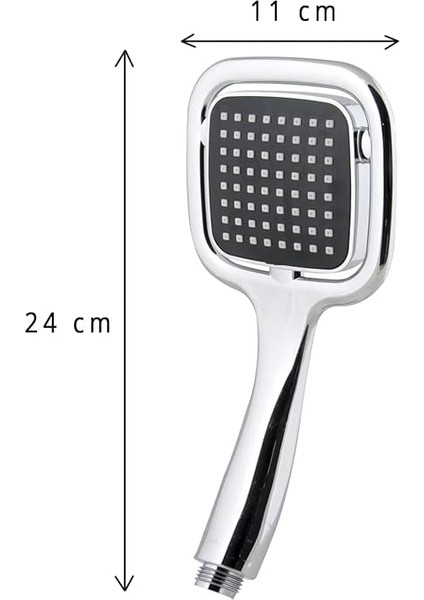 Home Kare Duş Başlığı, El Duşu Şık Tasarımlı Kare Krom,yüksek Tazyikli Banyo Fıskiyesi indirimleri