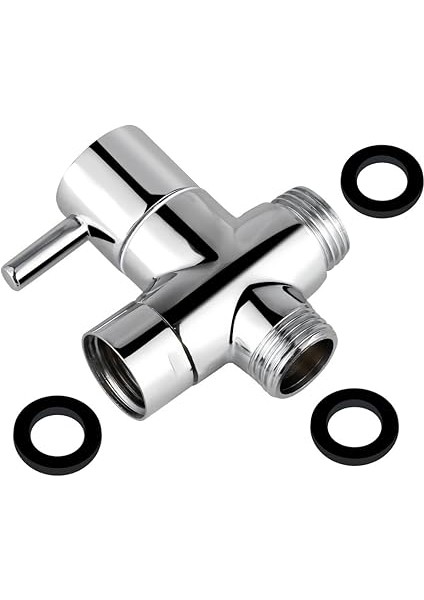 Rusee 3 Yollu Değiştirme Vanası, Valf Değiştirme Şalteri G 1/2 Inç Masif Pirinç Duş Adaptörü Değiştirme Vanası Duş Sistemi Yedek Parçası, Krom Cilalı modelleri