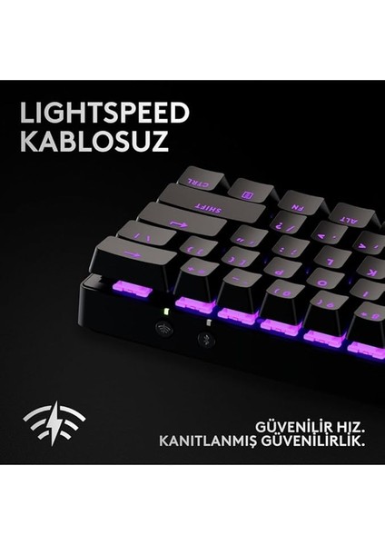 G Pro x 60 Lıghtspeed Kablosuz Oyun Klavyesi, Windows Pc Için Ultra Kompakt Tkl%60 Mekanik Klavye, Lıghtsync Rgb, Çift Katmanlı Pbt Tuş Kapakları, Gx Optik Dokunsal Anahtarlar, Siyah fiyatları