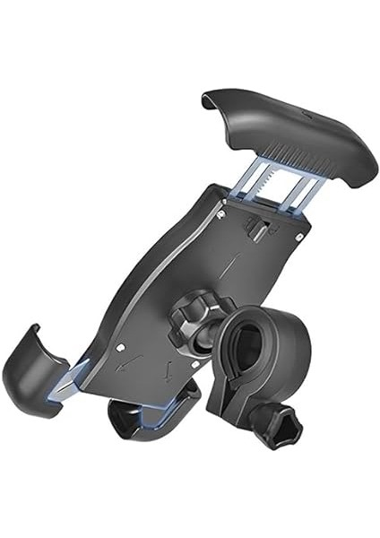 HT-T45 Motosiklet Telefon Tutucu Bisiklet Telefon Tutucu Motor ve Bisiklet Gidonu Için 360 Dönebilen Telefon Tutucu 4.5" - 6.5" fırsatları