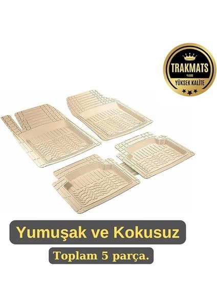Nissan X-Trail 7 Koltuk 2014-2020 Kesilebilir Pro-Mats Yumuşak Oto Paspas Bej fiyatları