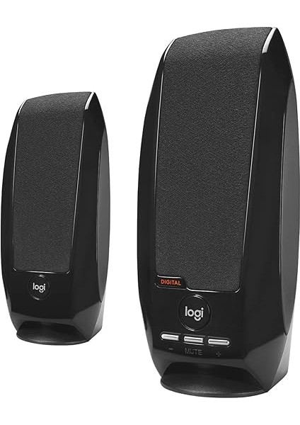 S150 USB Stereo Hoparlör, 2.0, Ince ve Hafif Tasarım, Kompakt ve Taşınabilir, Kolay Ses Kontrolleri, LED Işıklı Gösterge, Sessize Alma Tuşu, 2 W, Siyah fırsatları