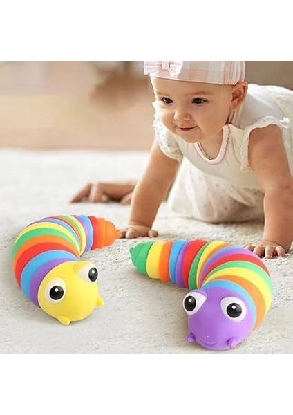 E-Ticaret Eğlenceli Emekleme,eklemli Esnek Tırtıl Duyusal Stres Giderici Esnek El Oyuncağı Interaktif Bebek ve Çocuk Oyuncağı fiyatları