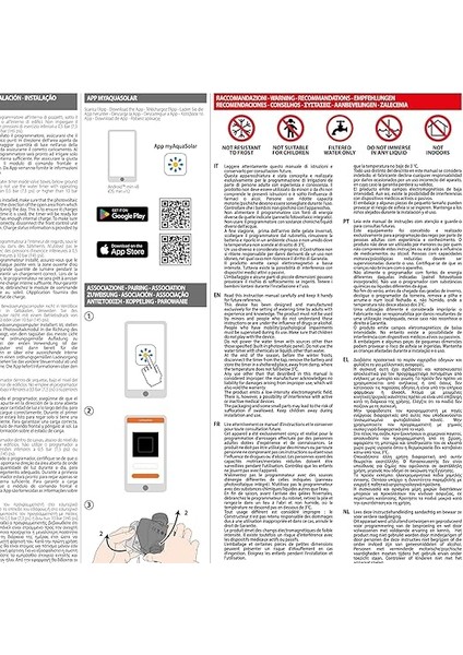 8498 Dual Myaquasolar, 2 Çıkışlı Otomatik Tımer-Sulama Zamanlayıcısı modelleri