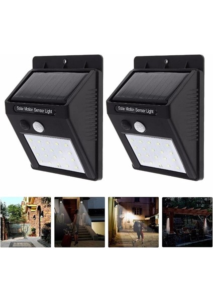 Yok Solar Güneş Enerjili Şarj Olabilen 20 Ledli Bahçe Lambası fırsatları