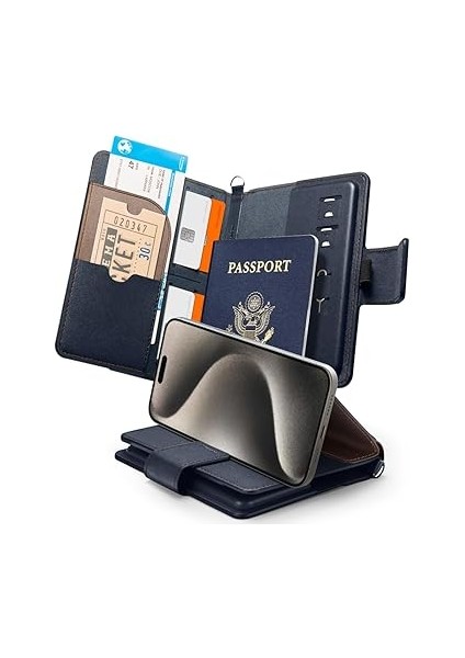 Caseology Passport Holder Rfıd Korumalı Seyahat Çantası Pasaport Cüzdan Nano Pop Mulberry Indigo - AFA07101 fiyatları
