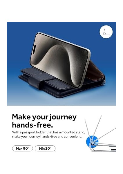 Caseology Passport Holder Rfıd Korumalı Seyahat Çantası Pasaport Cüzdan Nano Pop Mulberry Indigo - AFA07101 indirimleri