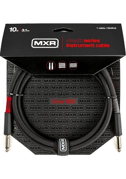 Dunlop Stealth Serisi Enstrüman Kablosu, 10 Ft, 3.1m