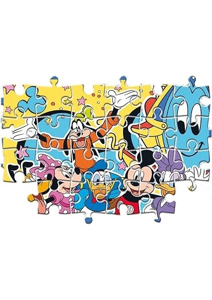 24791 Supercolor Disney Mickey-2 20 Parça Yapboz, 3 Yaşından Büyük Çocuklar Için, Italya'da Üretilmiştir, Çok Renkli, Orta Boy fırsatları
