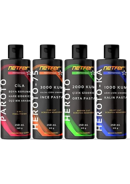 4'lü Pasta Cila Set - 4X250 ml