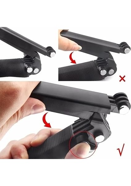 Gopro Ile Uyumlu Aksiyon Kamera Monopod Çubuğu Stand Mini 3in1 Tripod modelleri