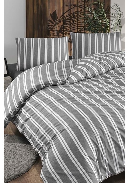 Parker Nenanresim Takımı Tek Kişilik 120X200 Lastikli Çarşafyorgan Kılıfıy.kılıfı Çizgili Siyah, Ely Parker