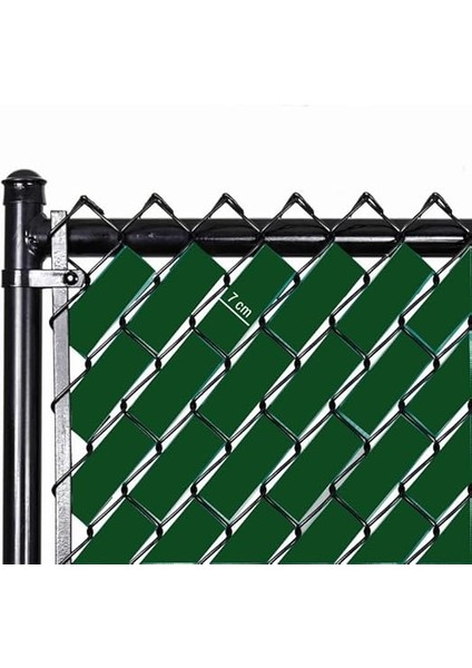 Panel Çit Kapatma Bantları - Yüksek Güvenlik ve Gizlilik Için Dayanıklı, Estetik Koruma Çözümü - Toz, Rüzgar ve Ses Engelleyici, Kolay Montajlı - 50 Metre (Yeşil, 7cm) fiyatları