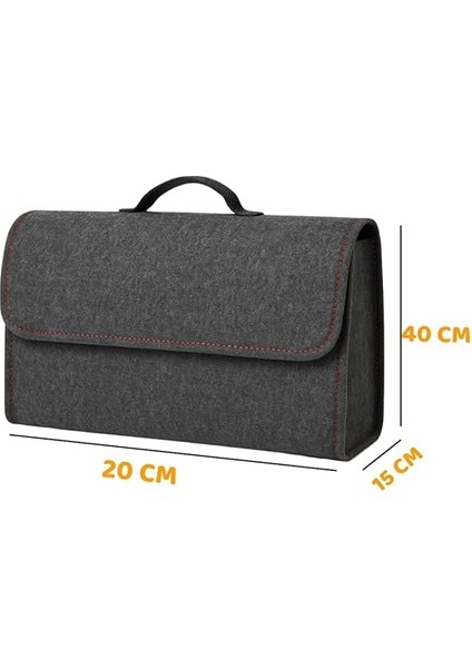 Premium Keçe Araç Bagaj Organizeri Suya Dayanıklı Pratik Taşınabilir Katlanabilir Seyahat Çantası Araç Içi Düzenleme Kutusu (Gri) indirimleri