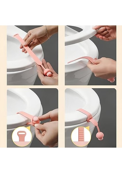 2 Adet Klozet Kapağı Hijyen Aparatı – Mantar Tasarım, Esnek Yapı ile Kolay Kullanım – Ellerinizin Korunması Için Pratik Çözüm fırsatları