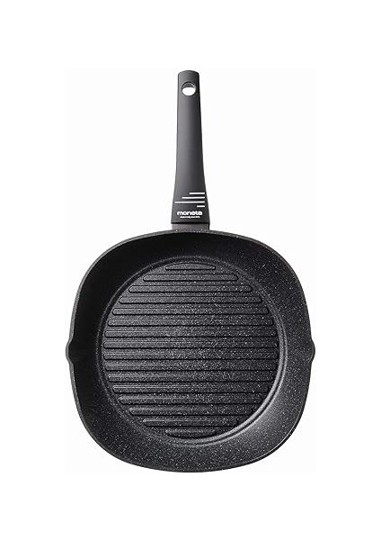 Bistecchiera Cm. 28 Antiaderente Pietra Induzione Zeus modelleri