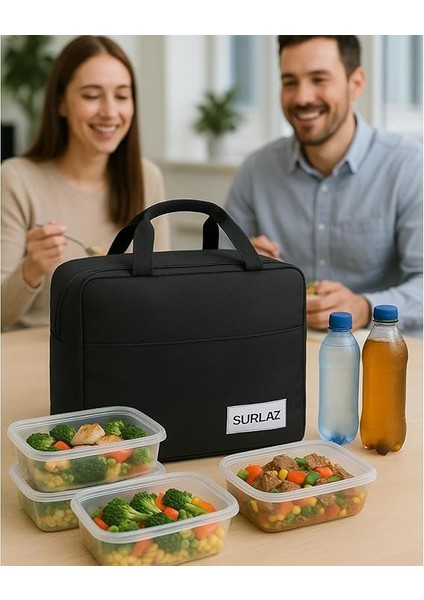 ve Soğuk Gıda Taşıma Termal Çanta – Piknik, Kamp, Yolculuk, Okul ve Ofis Için Pratik Çözüm (Siyah) fiyatları