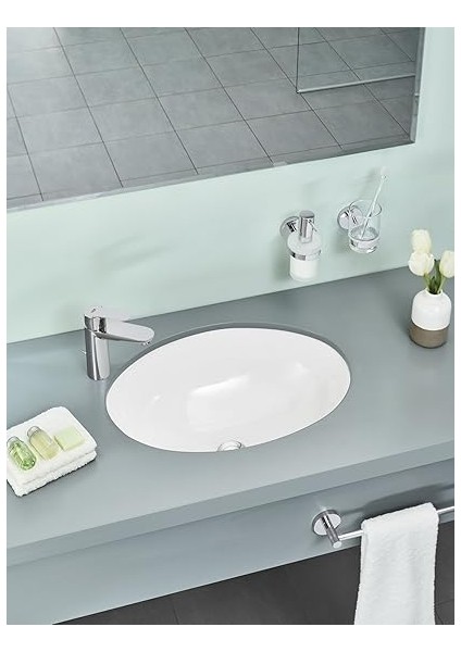 Lavabo Bataryası Bauedge M Boyut Krom - 23758000 modelleri