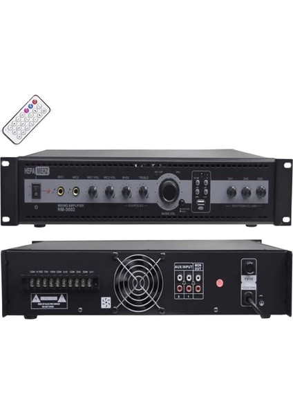 Merz HM-3002 3 Bölgeli Anfi 300 Watt Trafolu USB (3X100W)