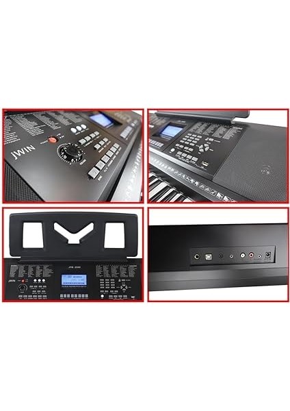 JTK-3550 61 Tuş Hassasiyetli Elekronik Org, Siyah indirimleri