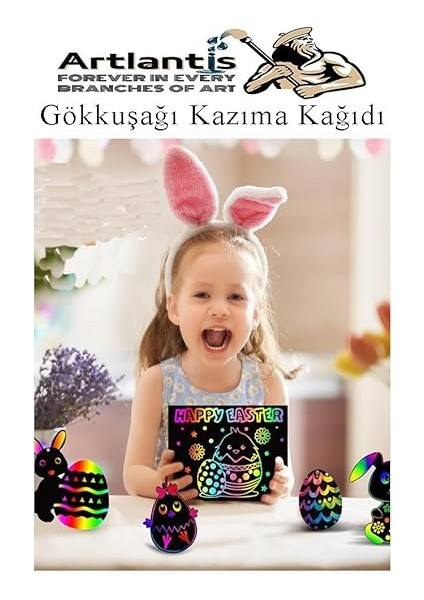Sihirli Gökkuşağı Kazıma Kağıdı A4 5 Yaprak 1 Paket 20X30 cm Siyah Sihirli Kağıt Rainbow Paper indirimleri