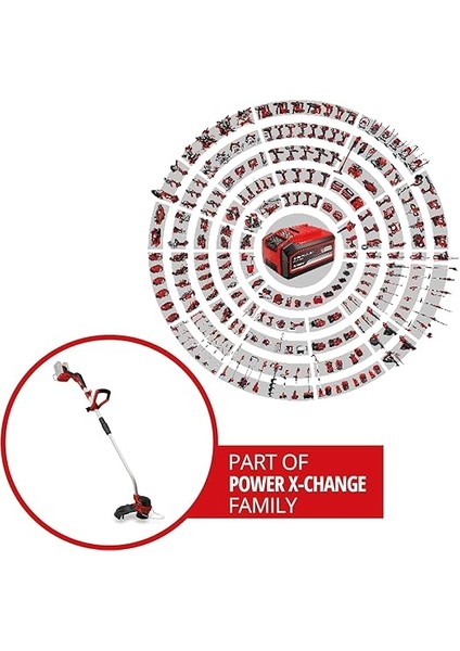 Professional Akülü Kenar Kesme Gp-Ct 36/35 Li Bl-Solo Power X-Change (36 V, Otomatik Misina Makarası, Kömürsüz, Bitki Koruyucu) fiyatları