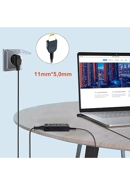 Lenovo Güç Kaynağı Için Şarj Cihazı 65W 20V 3,25A Dizüstü Bilgisayar Şarj Kablosu Lenovo Thinkpad T440 T440S X270 G70 G710 Ideapad Flex 2 3 Yoga 11 11S ADLX65NLC3A Için Ac Adaptör 11MM*5,0MM modelleri