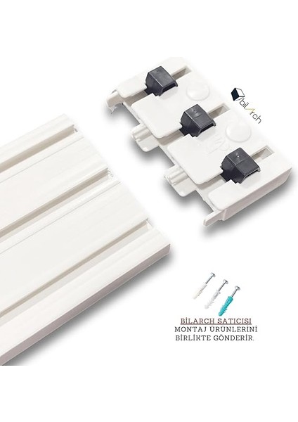 Raylı Perde Rayı Korniş Finali 2 Adet fiyatları