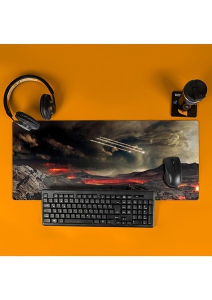 Fantastik Görsel Baskılı 70X30 Büyük Boy Mousepad - Mouse Pad - Fare Altlığı