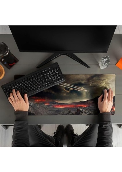 Fantastik Görsel Baskılı 70X30 Büyük Boy Mousepad - Mouse Pad - Fare Altlığı modelleri
