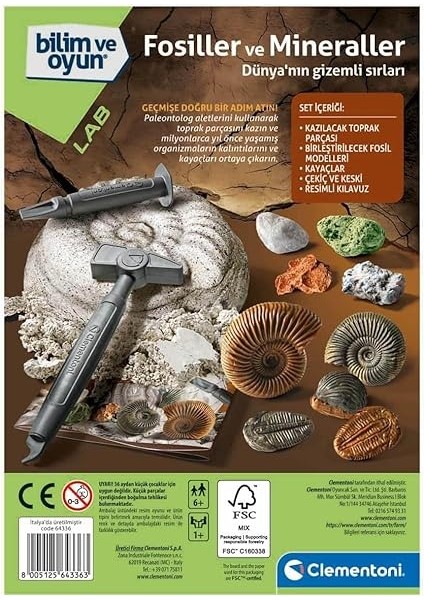 ve Oyun Fosiller ve Mineraller Kazı Seti fırsatları