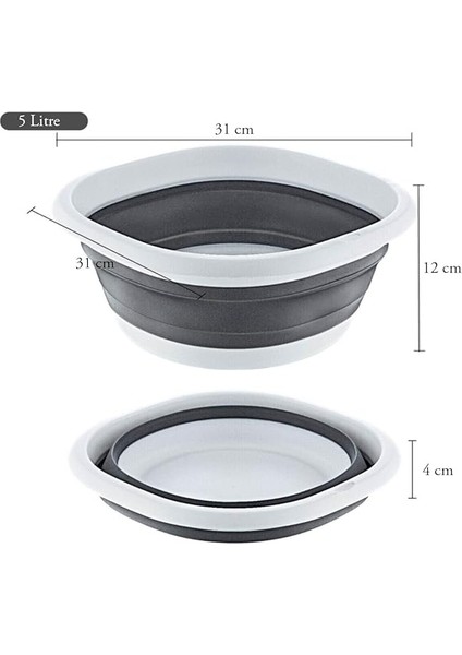 Kapısı Katlanır Badya Akordiyon Silikon Leğen (Badya Set (10-5-2,7) Litre) modelleri