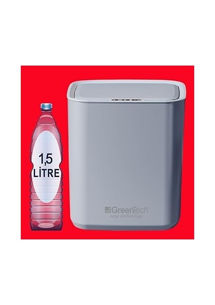 Sensörlü 22 Litre Çöp Kovası (Şarj Edilebilir Lityum Pilli) / GT-SC05 modelleri