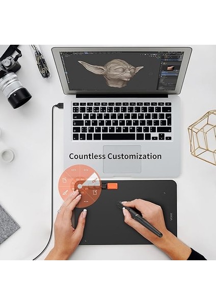 VO1060 10X6 5 Kısayol Tuşlu Sağ/sol El Uyumlu Grafik Tablet+Kalem fırsatları