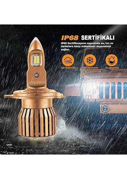 H4 F10 Kurşun Serisi LED Xenon Far Ampulü modelleri