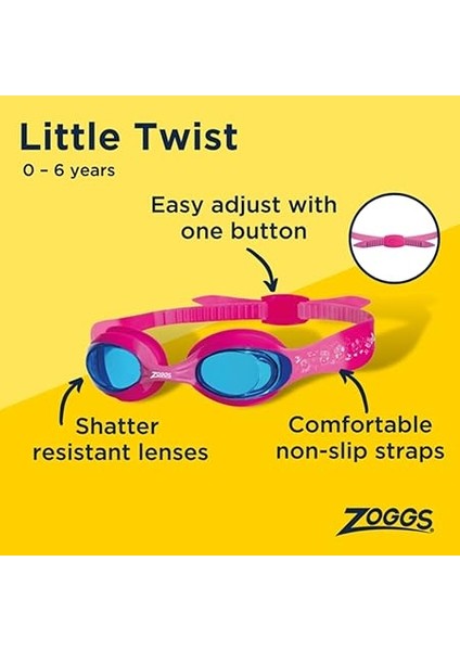 Zoggs Little Twist Yüzücü Gözlüğü Yüzücü Gözlüğü Üniseks Çocuk fırsatları