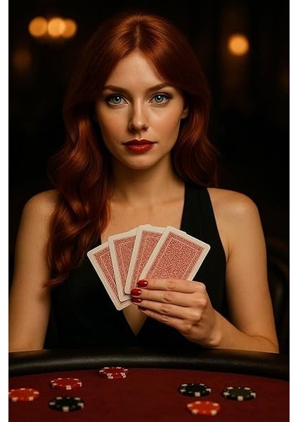 Jumbo Boy Plastik Poker Oyun Kağıdı (Casino Playing Cards) (Kırmızı) indirimleri