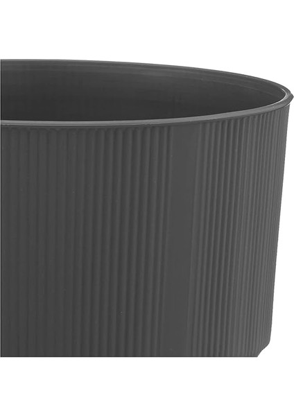 S281 Lüks Saksı Dekoratif Saksı, Antrasit, 15.5cm, 1.7 Litre modelleri