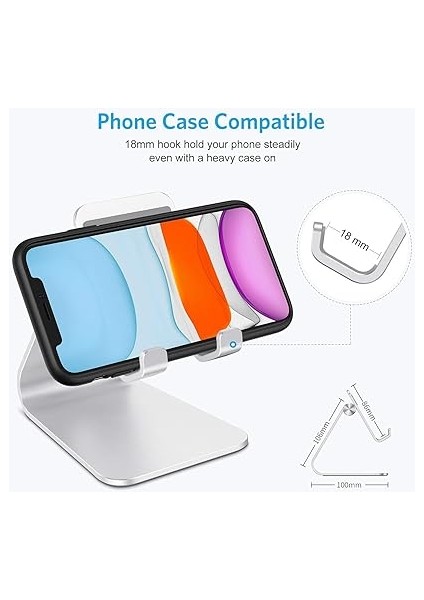 Ht-50 Alüminyum Telefon Standı Tutucu Aşağı Yukarı Hareketli iPhone ile Uyumlu Galaxy Huawei Xiaomi indirimleri