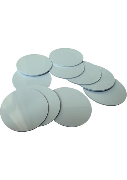 Nfc Tag Nxp NTAG215 Nfc Kart, Beyaz Pvc, 2,5 cm Çap, Yuvarlak, 504 Bytes Bellek, Amiibo Tagmo ile Uyumlu - 10 Adet