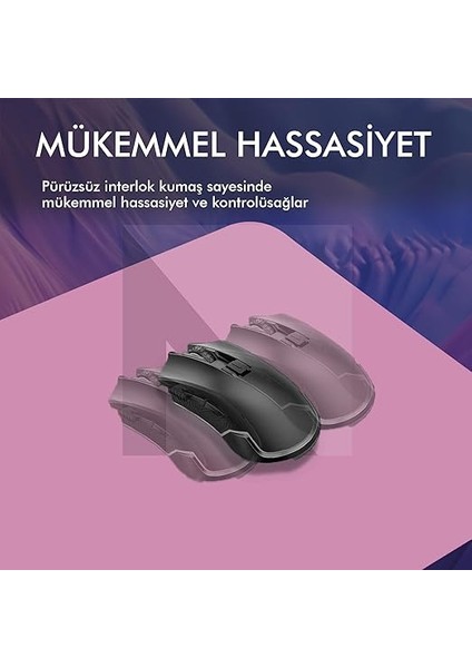 Oyuncu Mouse Pad, Kaymaz Taban Gamer Mousepad, Masa Koruyucu Masa Matı, Ofis Tipi Klavye ve Fare Altlığı (Pembe, 22X18 cm - S) indirimleri