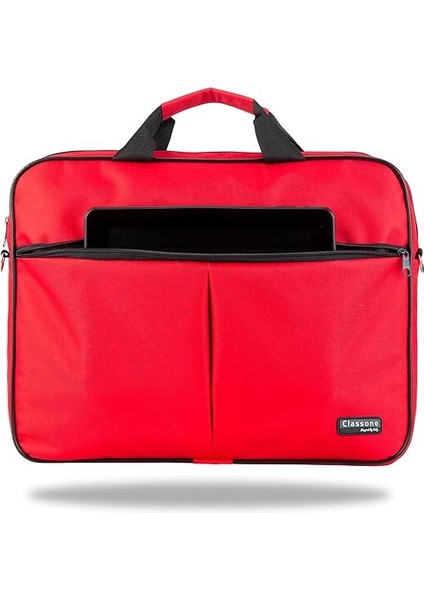 WTX302 Wtxpro Serisi 15.6 Inch Uyumlu Su Geçirmez Kumaş Macbook, Laptop, Notebook El Çantası- Kırmızı fırsatları
