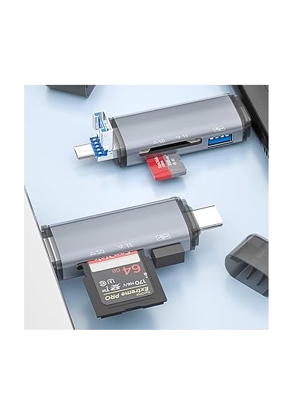 Gn-26 3 In 1 Otg Kart Okuyucu USB - Micro USB - Type-C Android Hub fiyatları