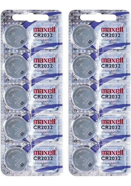 CR2032 2032 Düğme Pil, Toplam 10 Adet