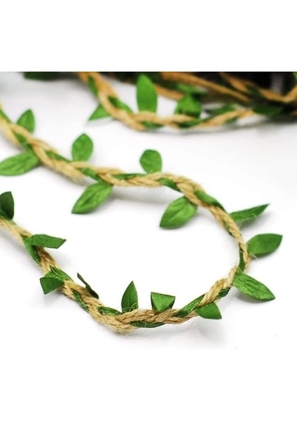 Marifetlerim - Yapraklı Jüt Ipi Kurdele 10 Metre