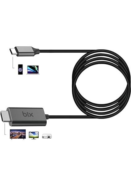 BX02HB USB C'den 4K@30Hz HDMI Multimedya Kablo (1.8 Metre) fiyatları