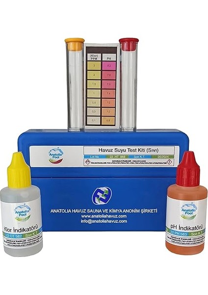 Pool Havuz Suyu Test Kiti Sıvılı Kutulu (Pool Water Test Kits Liquid)